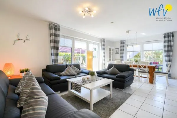 Wohnzimmer Ferienhaus Seepferdchen Ferienhaus Seepferdchen