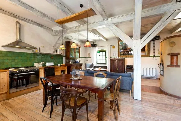 Ferienwohnung Blauregen Waren (Müritz) - Wohn-und Essbereich  Blauregen