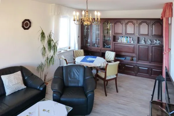 Wohnzimmer der Ferienwohnung Naujokat in Wittdün auf Amrum Haus Nordenlicht Ferienwohnung „Naujokat"