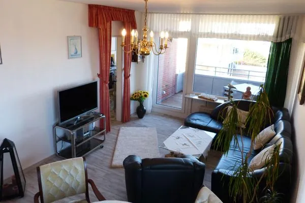 Wohnzimmer der Ferienwohnung Naujokat in Wittdün auf Amrum Haus Nordenlicht Ferienwohnung „Naujokat"