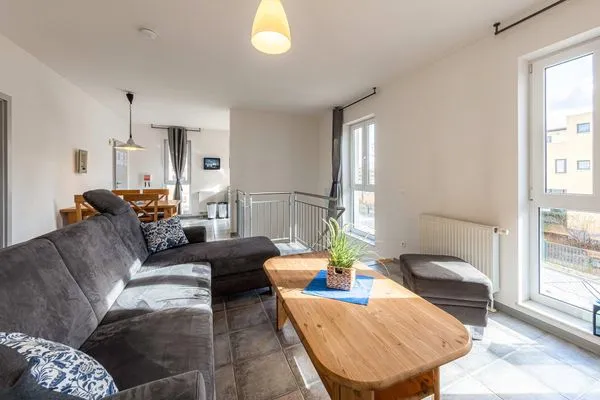 Ferienwohnung Siegel Waren (Müritz) - Wohnraum mit viel Licht  Siegel