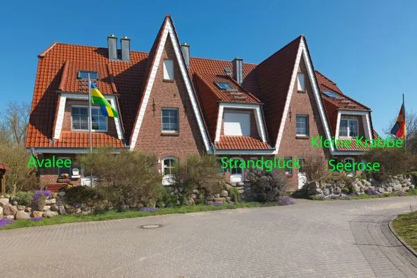 Hauptansicht Landhaus am Meer Strandglück