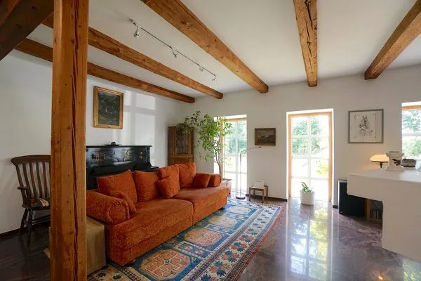 Wohnzimmer  Urlaub auf dem Ponyhof - Ferienhaus für bis zu 9 Personen