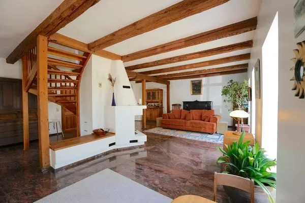 Wohnzimmer  Urlaub auf dem Ponyhof - Ferienhaus für bis zu 9 Personen