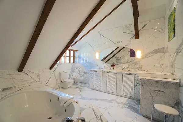 Badezimmer  Urlaub auf dem Ponyhof - Ferienhaus für bis zu 9 Personen