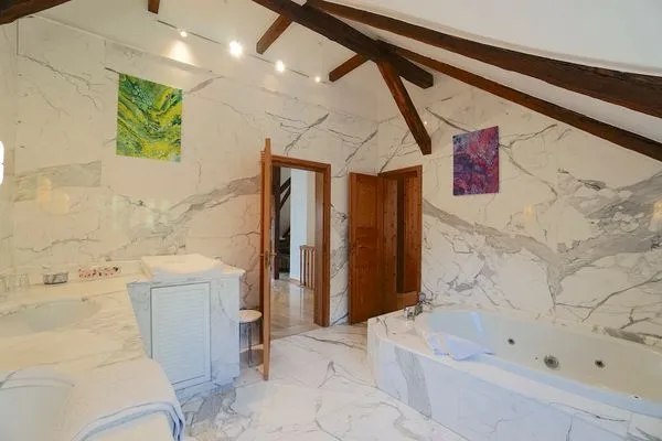 Badezimmer  Urlaub auf dem Ponyhof - Ferienhaus für bis zu 9 Personen