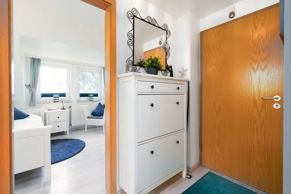 Schlafzimmer in der unteren Etage Gorch-Fock-Park Ferienwohnung "App.32 Stranddüne"