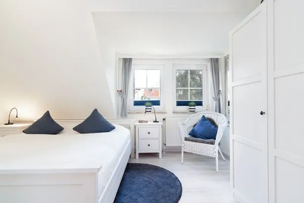 Schlafzimmer in der unteren Etage Gorch-Fock-Park Ferienwohnung "App.32 Stranddüne"