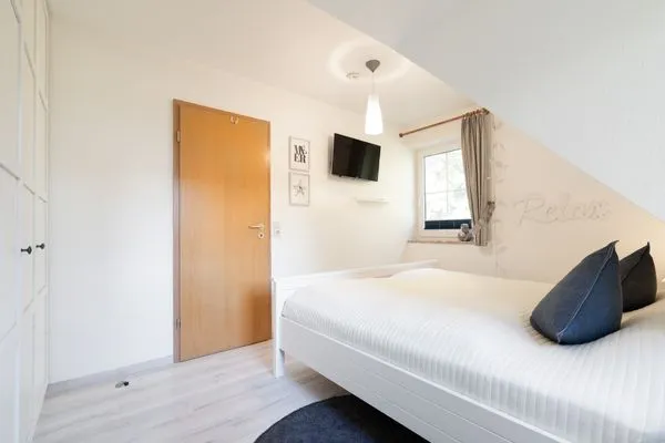 Schlafzimmer in der unteren Etage Gorch-Fock-Park Ferienwohnung "App.32 Stranddüne"