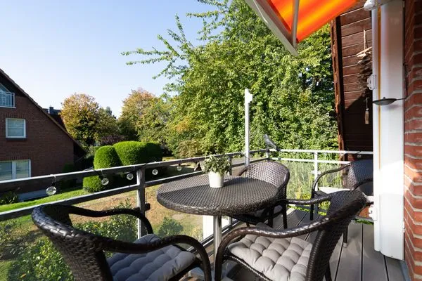 Balkon Gorch-Fock-Park Ferienwohnung "App.32 Stranddüne"