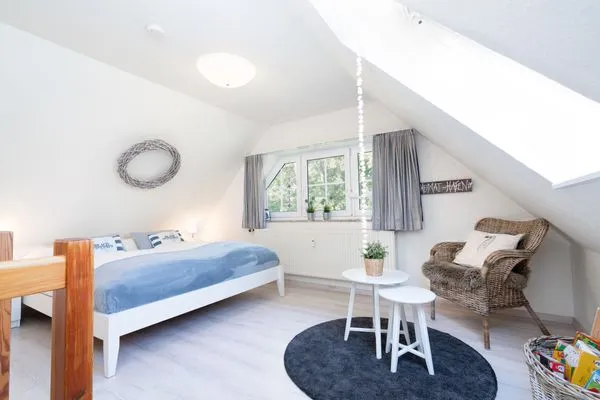 Schlafzimmer im Obergeschoss Gorch-Fock-Park Ferienwohnung "App.32 Stranddüne"