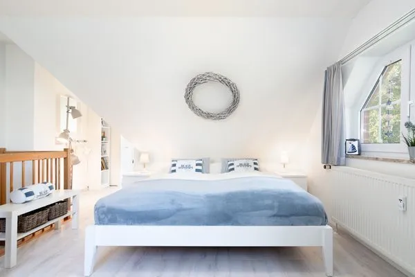 Schlafzimmer im Obergeschoss Gorch-Fock-Park Ferienwohnung "App.32 Stranddüne"
