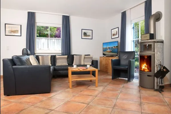 Wohnzimmer  Ferienhaus Muschelsucher