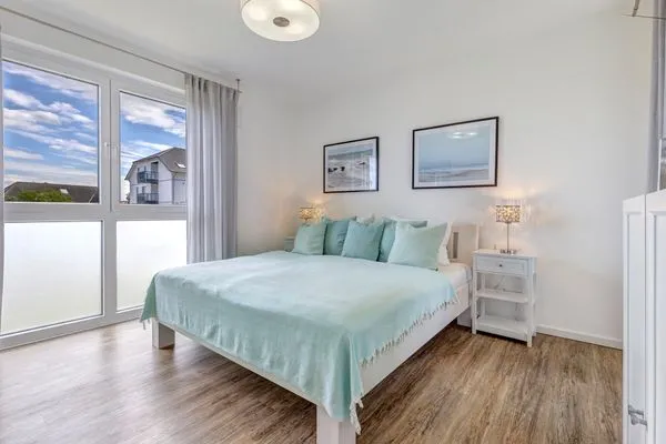 Schlafzimmer  Bernsteinquartier, Whg. 11.84 "Strandlust"