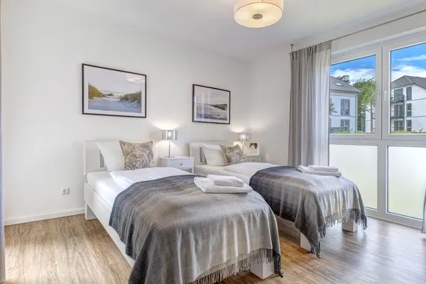 Schlafzimmer  Bernsteinquartier, Whg. 11.84 "Strandlust"