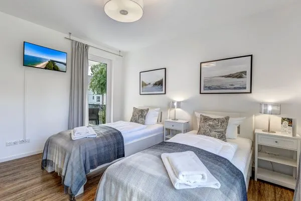 Schlafzimmer  Bernsteinquartier, Whg. 11.84 "Strandlust"