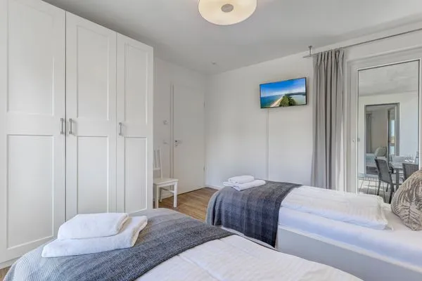 Schlafzimmer  Bernsteinquartier, Whg. 11.84 "Strandlust"