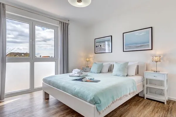 Schlafzimmer  Bernsteinquartier, Whg. 11.84 "Strandlust"