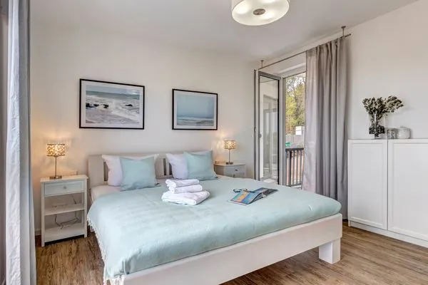 Schlafzimmer  Bernsteinquartier, Whg. 11.84 "Strandlust"