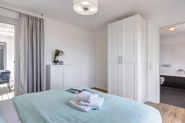 Schlafzimmer  Bernsteinquartier, Whg. 11.84 "Strandlust"