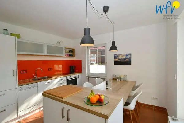 Küche / Küchenzeile Haus Inselparadies Ferienwohnung Falshöft