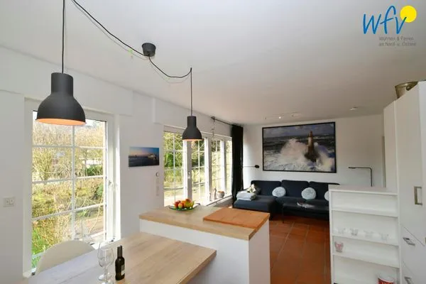 Wohnzimmer Haus Inselparadies Ferienwohnung Falshöft