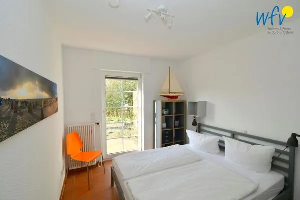 Schlafzimmer Haus Inselparadies Ferienwohnung Falshöft