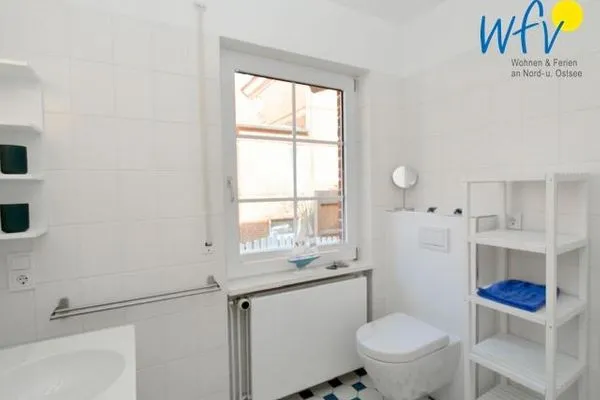 Badezimmer Haus Inselparadies Ferienwohnung Falshöft
