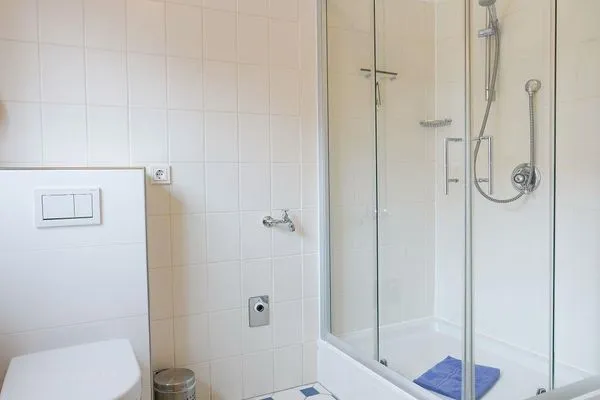 Badezimmer Haus Inselparadies Ferienwohnung Falshöft