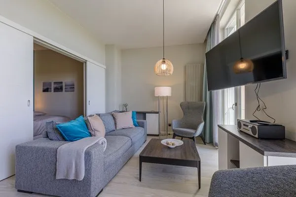 Ferienwohnung Strandlilie Ostseebad Wustrow mit gemütlicher Fernsehecke  Strandlilie