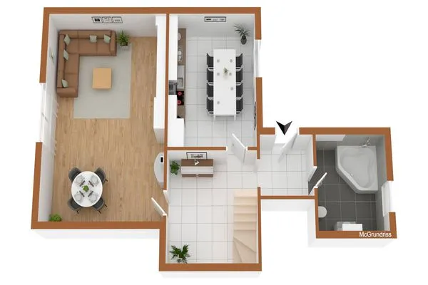 Grundriss  De Dörpkieker