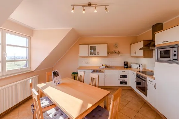 Ferienwohnung Storchenflug Göhren-Lebbin - offene Küche  Storchenflug