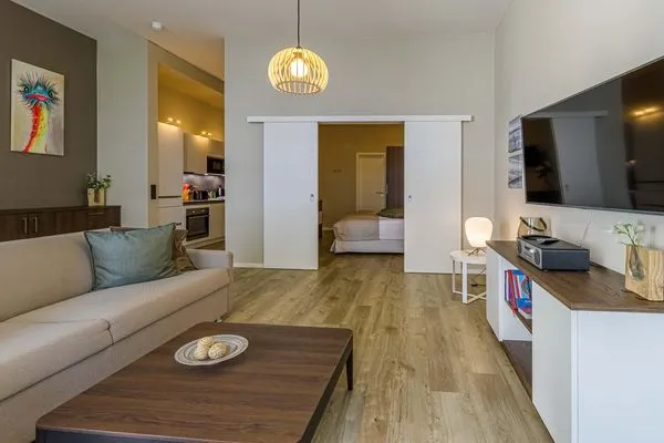 Ferienwohnung Ostseemöwe Ostseebad Wustrow mit gemütlicher Fernsehecke  Ostseemöwe