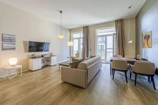 Ferienwohnung Ostseemöwe Ostseebad Wustrow mit gemütlichem Wohnzimmer  Ostseemöwe