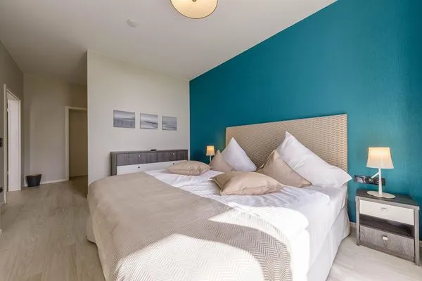 Ferienwohnung Sonnenblume Ostseebad Wustrow - Schlafzimmer  Seerose