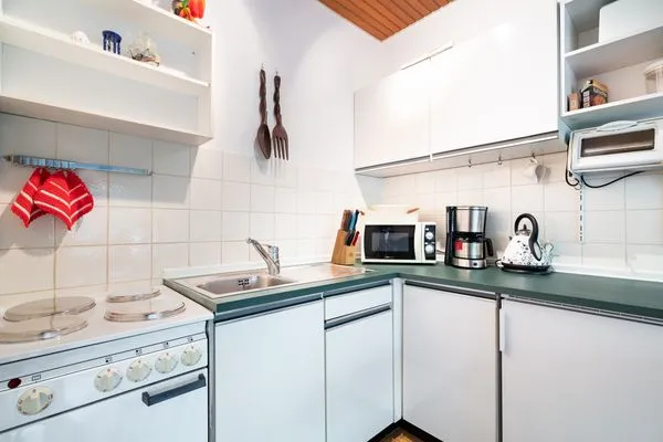 Küche / Küchenzeile  Sonnige Ferienwohnung im Kapitäns-Stil