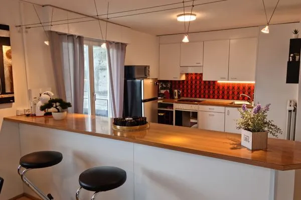 Kitchen  Apartment Panoramablick