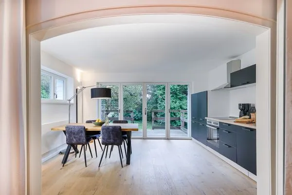 Küche / Küchenzeile Haffperle Strandgold - moderne Ferienwohnung in Strandnähe