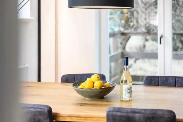 Dekoratives Detail Haffperle Strandgold - moderne Ferienwohnung in Strandnähe