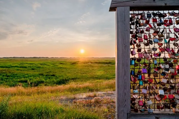 Landschaft  Gegen den Wind