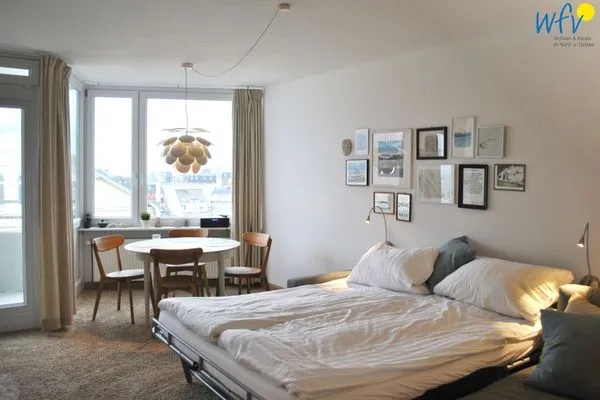 Schlafmöglichkeiten im Wohnzimmer Ferienhaus Seeblick Ferienwohnung Seeblick