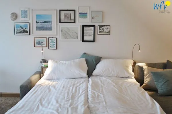 Schlafmöglichkeiten im Wohnzimmer Ferienhaus Seeblick Ferienwohnung Seeblick