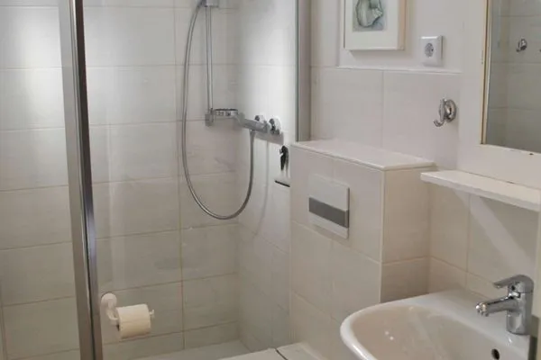 Badezimmer Ferienhaus Seeblick Ferienwohnung Seeblick