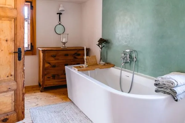 Auszeit in der Wanne oder einfach duschen  Ferienwohnung Landhaus Fröbel