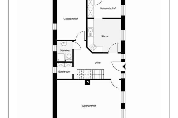  Op de Warft Kating / Katingsiel - Grundriss