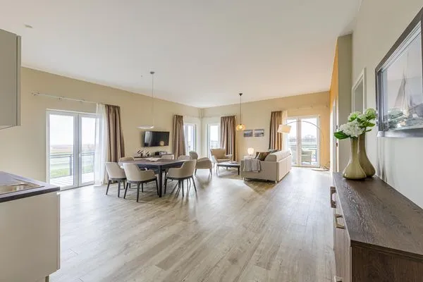 Ferienwohnung Störtebeker Suite Ostseebad Wustrow ZweiWasser Alte Seefahrtschule Wohnzimmer  Störtebeker Suite