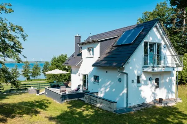 Ferienhaus SchönSicht Drohnenaufnahme des Hauses  SchönSicht