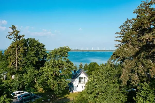 Ferienhaus SchönSicht Drohnenaufnahme des Hauses  SchönSicht
