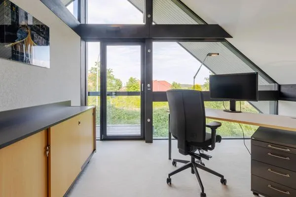 Ferienhaus HUF-Haus in Waren (Waren Müritz) Arbeitsplatz mit Bildschirm  HUF-Haus