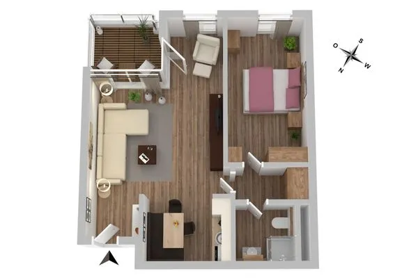 Ferienwohnung Aparthotel Zingst Heymat - Grundriss  Heymat